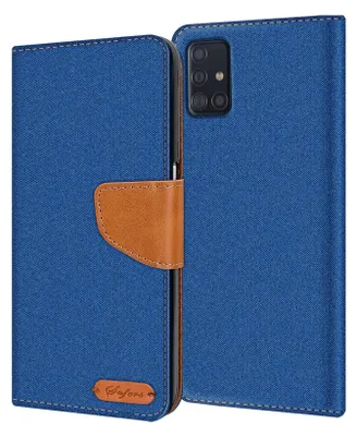 Obrázek produktu pro Pouzdro na mobilní telefon Samsung Galaxy A51 Case Wallet Flip Case Ochranný kryt Fabric Cover