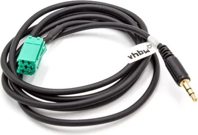 Produktbild von vhbw AUX Audio Adapter Kabel KFZ Radio (120 cm) kompatibel mit Grundig OEM Radio Auto, Autoradio