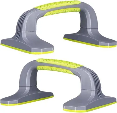 Productafbeelding van Pompstangen Paar - Krachttraining Handgrepen - Bovenlichaam Trainen - Polsontlasting Ontwerp - 20 x 14 x 9 cm - Zwart
