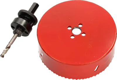 Produktbild von KOTARBAU Lochsäge 127 mm HSS mit Zentrierbohrer Lochfräse Bohrkrone Lochkreissäge Sägekranz für Metall, Edelstahl, Holz, Kunststoff