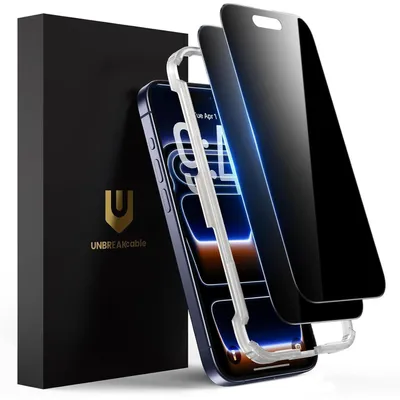 Productafbeelding van Pantserglas privacyfolie voor iPhone 17 Pro (6,3 inch) - 2 stuks