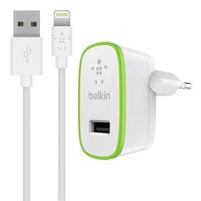 Immagine prodotto di Belkin BLK1372A Caricabatterie con Porta Usb A 12 W e Cavo da Usb A a Lightning Bianco