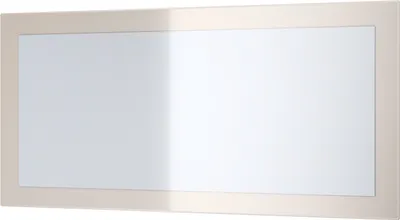 Produktbild von Vladon Spiegel Lima,  Germany, Wandspiegel mit Rahmen im modernen Stil, Sandgrau Hochglanz (89 x 45 cm)