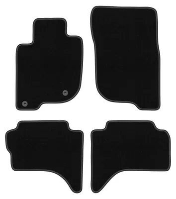 Productafbeelding van Velours automatten voor Mitsubishi L200 V vanaf 2015 – 4-delig, zwart, op maat – Wielganizator BASIC