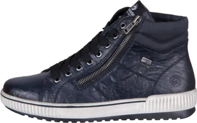 Produktbild von Remonte Damen Stiefelette aus Glattleder im coolen urbanen Look D0772, Größe:38 EU, Farbe:Blau