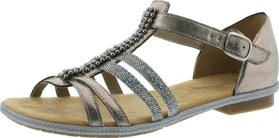 Produktbild von Rieker 62728-90 Schuhe Damen Sandalen Sandaletten , Größe:37 EU, Farbe:Silber
