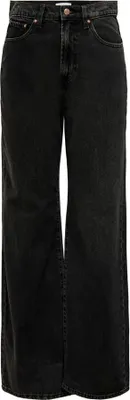 Image de Only Hope Ex Hw Wide Rea129 Jeans Noir 33 / 32 Femme Noir 33