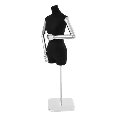 Image de 120-210cm Mannequin Femme Réglable Autonome Noir Forme Vêtements Femme