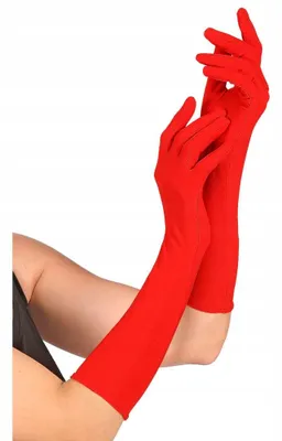 Produktbild von Handschuhe lang rot