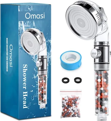 Produktbild von Duschkopf Druckerhöhend Universal Duschköpfe Wassersparend Duschkopf Hochdruck,Duschbrause für Baden und Spa Handbrause