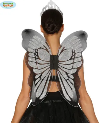 Produktbild von Silber Schmetterling-Flügel, 46X54 Cm