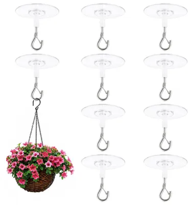 Selbstklebende Decken Haken, 10 Stück, ohne Bohren, weiß