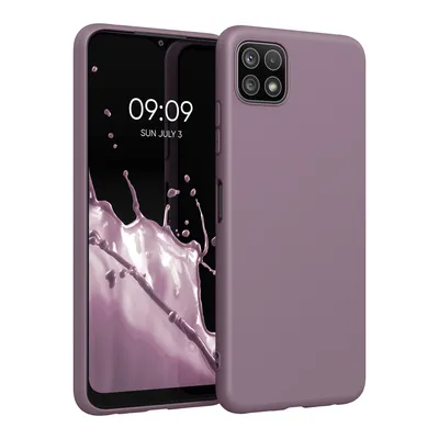 Produktbild von kwmobile Hülle kompatibel mit Samsung Galaxy A22 5G Hülle - weiches TPU Silikon Case - Cover geeignet für kabelloses Laden - Grape
