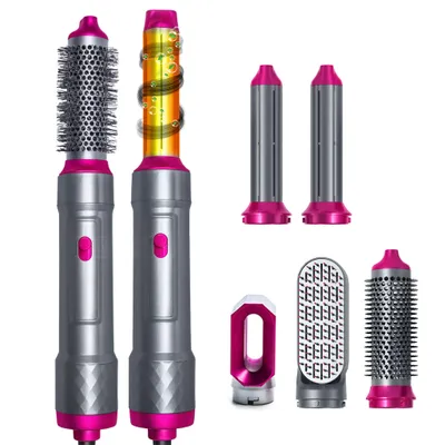 Produktbild von 5 in 1 Heißluft-Styler, Hochgeschwindigkeits-Saugfunktion, Locken, Glätten, Aushärten, Salon-Effekt, Haartrockner