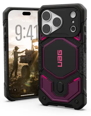Obrázek produktu pro Urban Armor Gear Monarch Pro, Obal, Apple, iPhone 18 Pro, 16 cm (6.3"), Černá, Purpurová