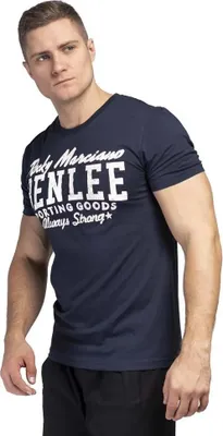 Productafbeelding van Benlee Retro Logo T-shirt met korte mouwen, blauw, maat S, voor heren