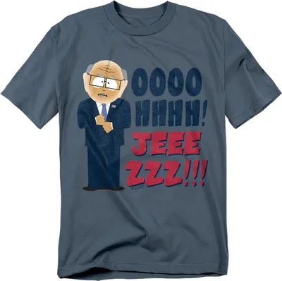 Image de South Park - "Oh Jeez" T-shirt unie homme/femme TV28201 (L) (Ardoise)