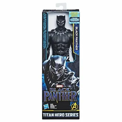 Produktbild von Hasbro Marvel Studios: Black Panther E1363ES6, 4 Jahr(e), Schwarz, Silber, Kunststoff