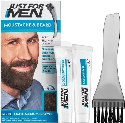 Immagine prodotto di Just For Men Colore baffi e barba barva na vousy M30 Marrone chiaro-medio