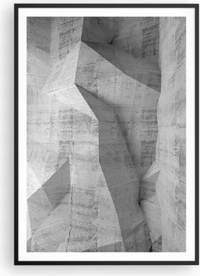 Produktbild von Gerahmtes Poster - Schwarzer Rahmen - Beton Wand Grau - 70x100 cm - Wand Bild - Wanddeko - Wandbilder - Kunstposter - Wandposter - Bilderrahmen - Bilder - Kunstdruck - Wandbild - P2BPA70x100-4183