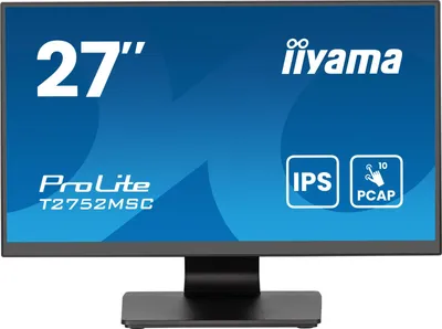Obrázok produktu pre iiyama ProLite T2752MSC-B1AG, 68,6 cm (27"), 1920 x 1080 px, Full HD, LED, 5 ms, Čierna