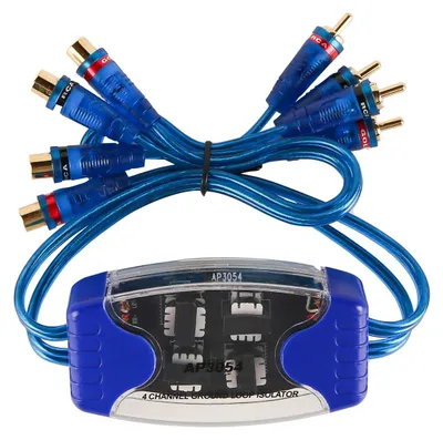 4-Kanal-Audio-Rauschfilter, Ground-Loop-Isolator, 50 W, 65 cm