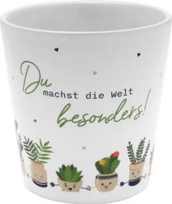 Produktbild von Blumenübertopf Motiv "Du"