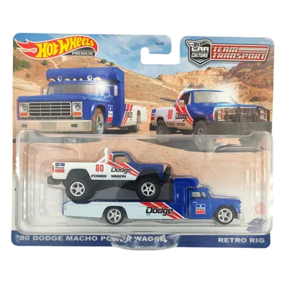 Produktbild von Hot Wheels HKF38 Premium 80 Dodge Macho Power Wagon Team Transport