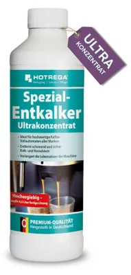 Produktbild von HOTREGA Spezial Entkalker Ultrakonzentrat Kaffeemaschine entkalken Entkalker für Kaffeevollautomaten 500ml