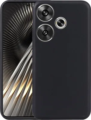 Obrázek produktu pro Silikonové pouzdro na mobil Xiaomi Poco F6 5G / Redmi Turbo 3, černé, tenké pouzdro z TPU