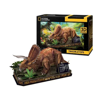 Zdjęcie produktu dla CubicFun Triceratops, 44 szt., Animals, 8 lat(a)