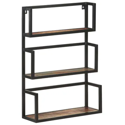 Produktbild von Wandregal 60x20x85 cm Altholz Massiv