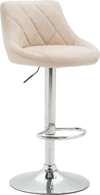 Produktbild von Barhocker Lazio Kunstleder chrom creme