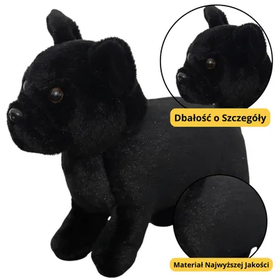Produktbild von Plüsch Maskottchen Kuscheltier Kleiner Hund Schwarz 19cm