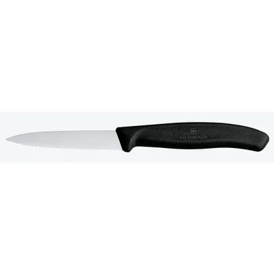 Image de Victorinox Couteau à légumes SwissClassic à lame moyenne Well. 8 cm noir