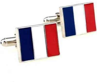 Produktbild von Manschettenknöpfe mit französischer Flagge