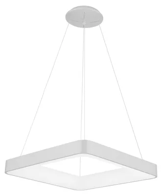 Image de Suspension LED Giacinto blanche 50 W, blanc chaud 2750 lm, aluminium, dimensions : 120 x 60 x 60 cm, IP20, Italux