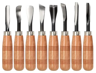 Produktbild von Solidchoice – 8-teiliges Holzschnitzwerkzeug-Set für kreative Projekte