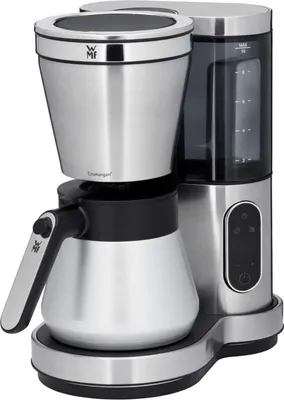 A studio shot of a coffee maker on a white background.