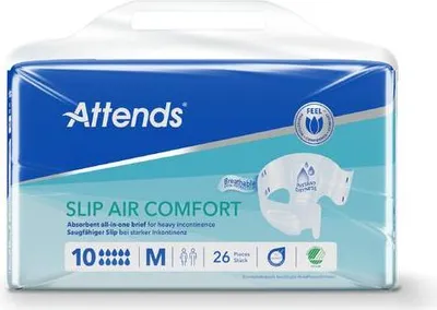 Image de Attends Slip Air Comfort 10 Medium - 8 paquets de 26 protections