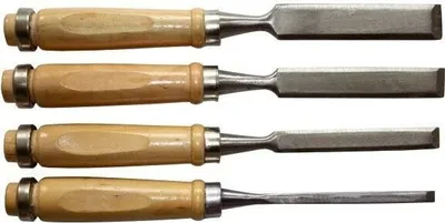 Immagine prodotto di Set di utensili da intaglio 4 pezzi sgorbia scalpello scalpello ferro da intaglio