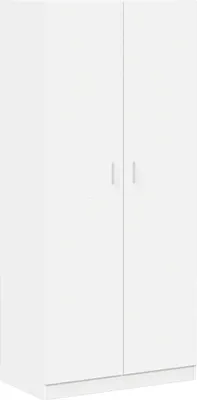 Produktbild von vidaXL Kleiderschrank Weiß 90x52x200 cm Holzwerkstoff