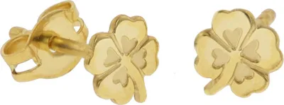 trendor 51088 Kinder-Ohrringe Kleeblatt 333 / 8K Gold 1