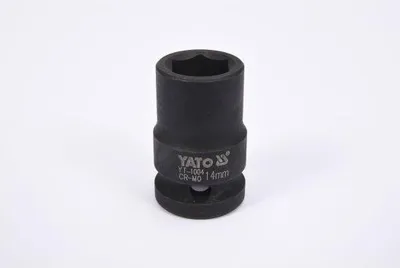 Zdjęcie produktu dla Yato YT-1004, Gniazdo udarowe, Czarny, 1/2", Metryczny, 14 mm, Stal chromowo-molibdenowa