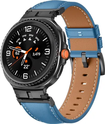 Obrázok produktu pre Kožený remienok na hodinky pre Samsung Galaxy Watch 9 / 8 / 8 Classic s kovovým konektorom