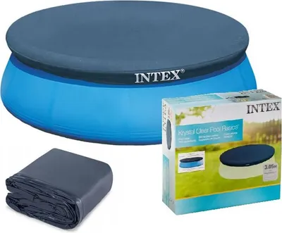 Zdjęcie produktu dla Intex 28021, Okładka, Nad basenem naziemnym, Okrągły, Niebieski, PCW, Polietylen, 3,05 m