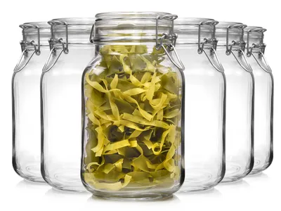 Produktbild von Bormioli Fido Gläser mit Bügelverschluss 2 L 6 teilig