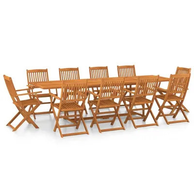 Immagine prodotto di set da pranzo da giardino 11 pezzi 280x90x75 cm in legno massiccio di acacia