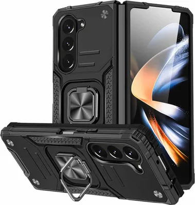 Obrázek produktu pro Pouzdro na mobilní telefon Samsung Galaxy Z Fold5 5G Armor s magnetickým kroužkem, černé