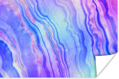 Produktbild von MuchoWow® Poster Neon - Edelsteine - Achat 180x120 cm - Fotoplakat